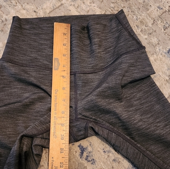 Lululemon Wunder Under high rise crop size 4 Heather black - Picture 5 of 9